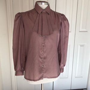 Vintage blouse with removable tie